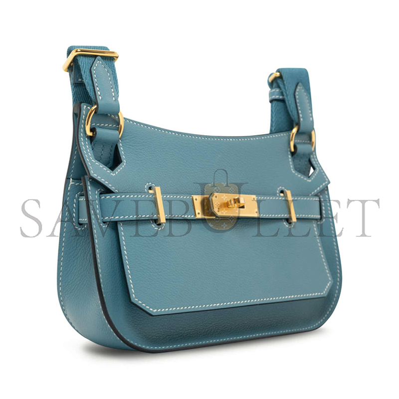H**mes jypsiere mini bleu jean evercolor (23*17*5cm)